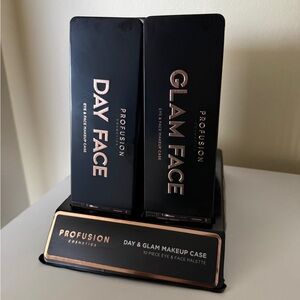 Lot of 9 Profusion Cosmetics Day & Glam Face Makeup Case - Black